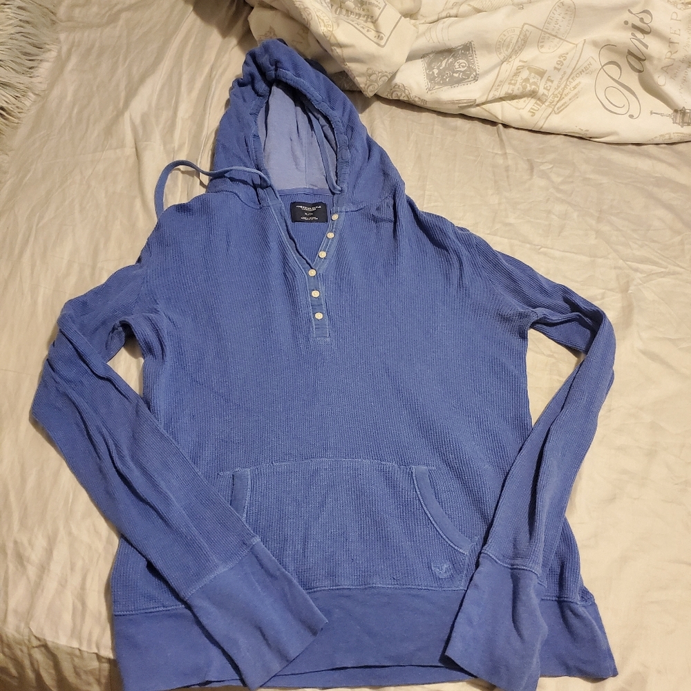Blue hoodie